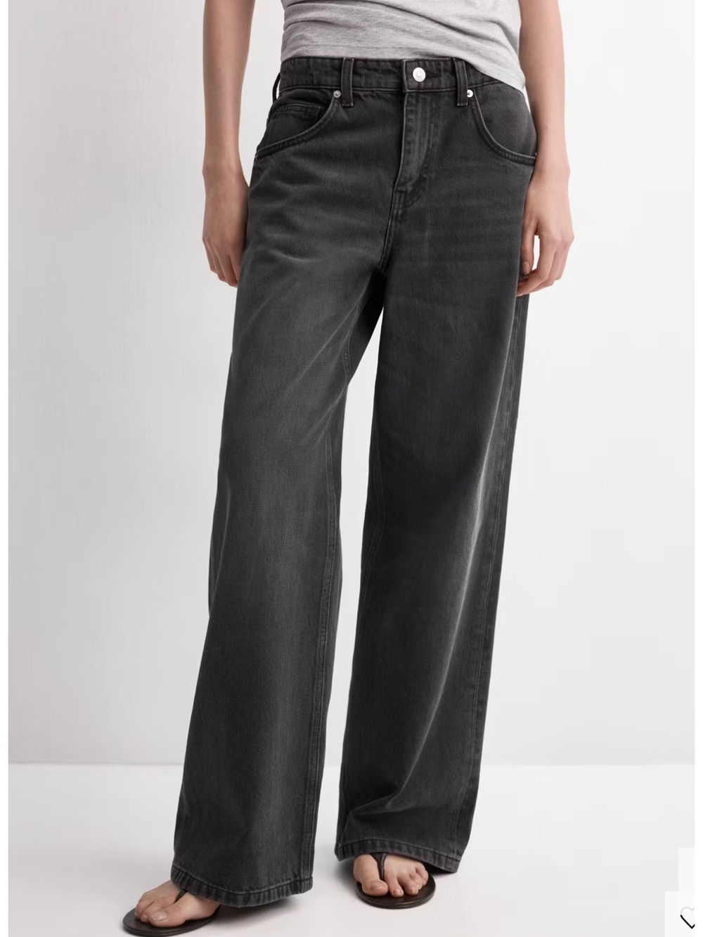 NWT Mango black denim Egyptian cotton jean!